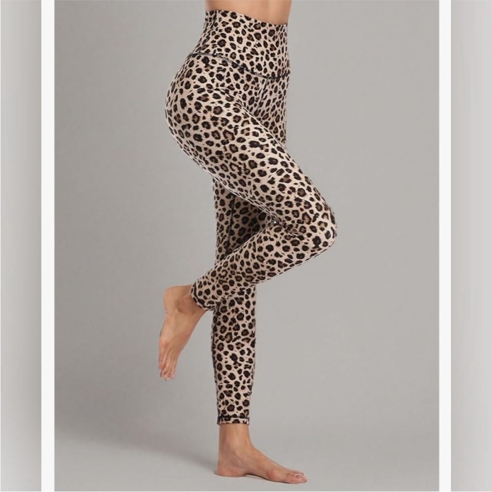 COLORFULKOALA LEOPARD ANIMAL PRINT LEGGINGS YOGA GYM WORKOUT SIZE MEDIUM